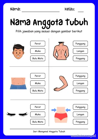 Lembar 4: Nama Anggota Tubuh