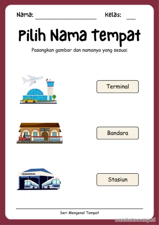 Lembar 3: Pilih Nama Tempat
