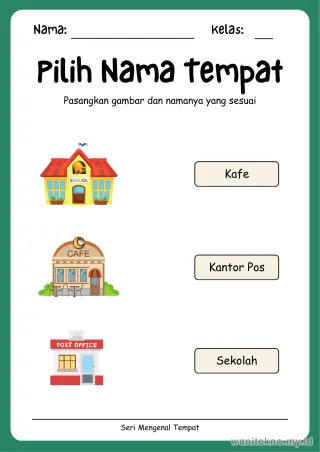 Lembar 5: Pilih Nama Tempat