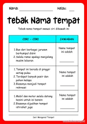 Lembar 10: Tebak Nama Tempat