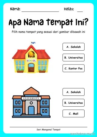 Lembar 2: Apa Nama Tempat Ini?