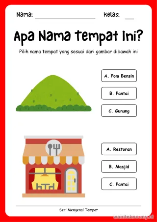 Lembar 6: Apa Nama Tempat Ini?
