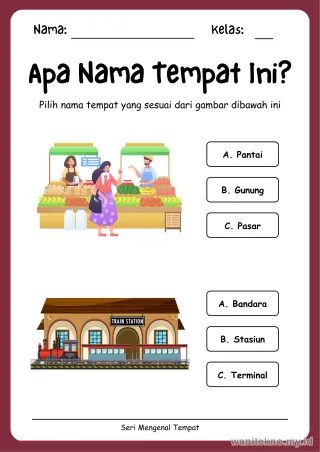 Lembar 9: Apa Nama Tempat Ini?