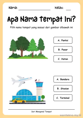 Lembar 10: Apa Nama Tempat Ini?