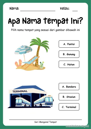 Lembar 11: Apa Nama Tempat Ini?