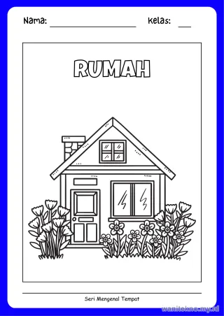 Pratinjau paket 12 Lembar Tebak Nama Mengenal Tempat — TK Gratis PDF