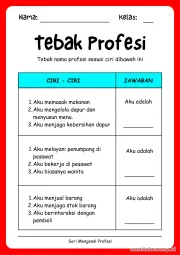 Lembar 12: Tebak Profesi