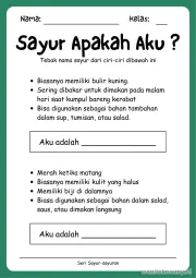 Lembar 12: Sayur Apakah Aku ?