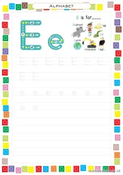 Lembar 5: Tracing Alfabet 5