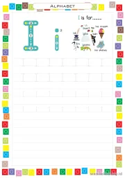 Lembar 9: Tracing Alfabet 9