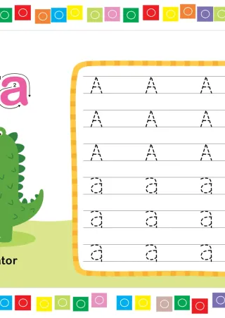 Pratinjau paket 26 Lembar Tracing Alfabet Alphabet — PAUD Gratis PDF